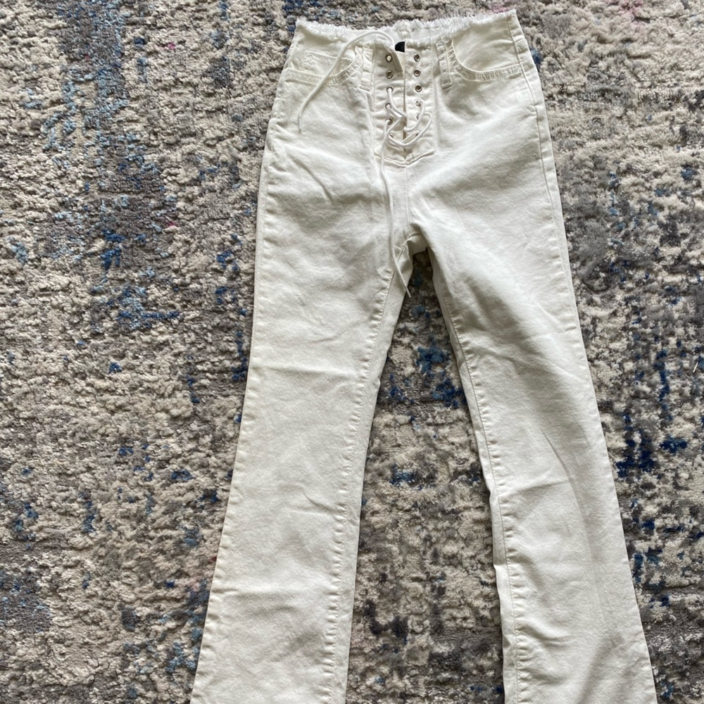 White jeans boot cut